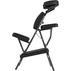 TECTAKE Massagestuhl aus Kunstlederschwarz