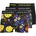 JACSUGAR SKULL TRUNKS Black Blazing Yellow S 3er Pack