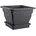 Pflanzkübel 38x38cm Wasserspeicher Pflanztopf Blumenkübel Liter anthrazit