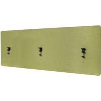MCW Akustik-Tischtrennwand MCW-G75, Büro-Sichtschutz Schreibtisch Pinnwand, doppelwandig Stoff/Textil ~ 60x160cm grün