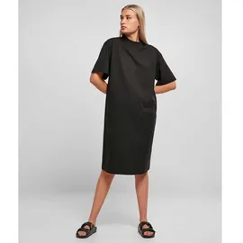 URBAN CLASSICS Organic Oversized Kurzes Kurzarmkleid Black M