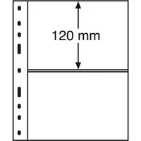 Leuchtturm Kunststoffhüllen OPTIMA, 2er Einteilung, schwarz, 10er Pack
