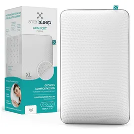 smartsleep Nackenkissen Comfort 60 x 13,5 x 40 cm Weiß