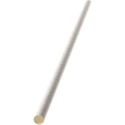 4000x Papier-Trinkhalme, weiß, 200x8mm, 4-lagig
