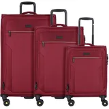 d & n Travel Line 9704 Koffer-Set 3-tlg. nylon/dunkelrot