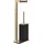 GESSI Toilettenbürstengarnitur Rettangolo Schwarz/Warm Bronze gebürstet PVD (20934726)