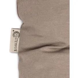 Beautissu Bankauflage 100 x 50 x 50 cm Taupe 1 St.