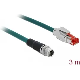 DeLock 85427 RJ45 / M12 8 Pin X-kodiert zu PVC 3 m