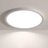 JDONG 54W LED Deckenleuchte 1-flg. rund schwarz/weiß
