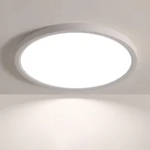 JDONG 54W LED Deckenleuchte 1-flg. rund schwarz/weiß