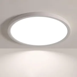 JDONG 54W LED Deckenleuchte 1-flg. rund schwarz/weiß