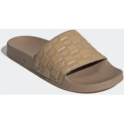 Badesandale ADIDAS ORIGINALS "ADILETTE", Gr. 43, cardboard, golden beige, cardboard, Synthetik, sportlich, Schuhe