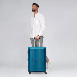 pactastic Collection 01 4-Rollen Trolley M 67 cm / 71 l türkis/metallic petrol