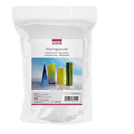 Glorex  6 8601 0 Wachsgranulat in Pastillenform 1000 g Kerzenwachs auf Paraffinbasis zur Kerzenherstellung gebrauchsfertig