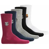FC Barcelona 5er Pack Unisex Socken mehrfarbig 39-42
