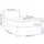 vidaXL Boxspringbett mit Matratze & LED Creme 100x200 cm Stoff