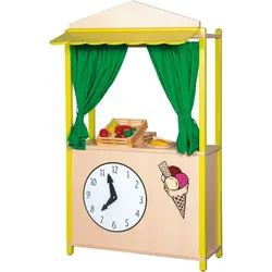 Verkaufsstand in Stollenbauweise mit Vordach