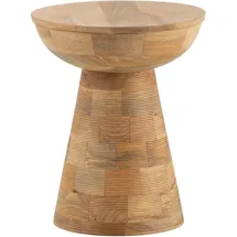 Wohnling Beistelltisch Braun Massivholz 37 x 45 cm