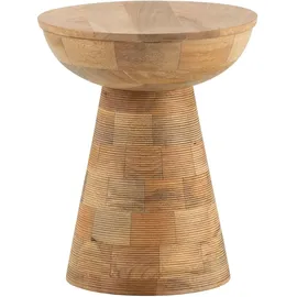 Wohnling Beistelltisch Braun Massivholz 37 x 45 cm