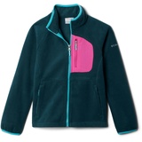 Columbia Unisex Kids Fast Trek III Full Zip Fleece Jacket, Night Wave, Pink Ice, XL