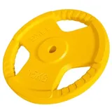 GORILLA SPORTS® Hantelscheiben - 1,25kg, 2,5kg, 5kg, 10kg, 15kg, 20kg, 25kg, 30kg Gewichte, Einzeln/Set, 30mm, aus Gusseisen mit Gummi Gripper, Farbwahl - Gewichtsscheiben