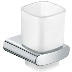 Keuco Elegance Glashalter 11650019000 verchromt, mit Kristall-Glas, mattiert