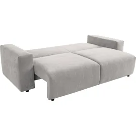werk2 Schlafsofa WERK2 "Lima, inkl. Bettkasten, bequem, Mega Sofa: Breite 245 cm", hellgrau, B:245cm H:74cm T:102cm, 100% Polyester, Sofas, Schlafsofa, Big Sofa mit Bettfunktion und Stauraum für Krims & Krams