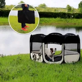 LIONTO Welpenauslauf aus Oxfordgewebe beige