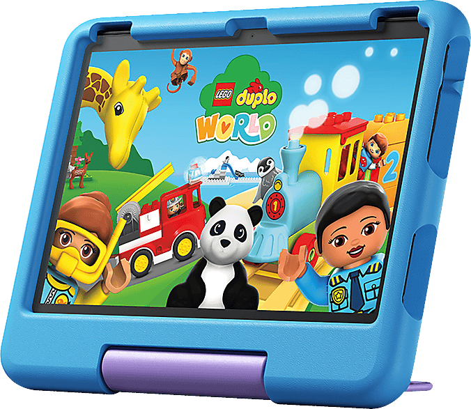Das neue Fire HD 10 Kids-Tablet – für Kinder ab dem Vorschulalter | Mit brillantem 10-Zoll-Display, Kindersicherung und 2 Jahren Sorglos-Garantie | Version 2023, 32 GB, blau