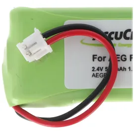 AccuCell Akku passend für Philips Monolith M9951B/01 2,4 Volt Akkupack für Monolith M9951B/01, fertiger Akkupack mit Kabel und Stecker