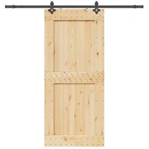 vidaXL Narvik rechts 100 x 210 cm Natürlich/Schwarz