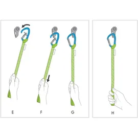 Climbing Technology Tricky Tool Expressschlinge - Green / Blue - 35 cm
