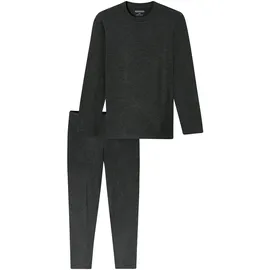 SCHIESSER Pyjama Selected Premium Warming dunkelgrau XXL