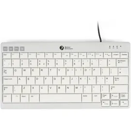 Bakker Elkhuizen BakkerElkhuizen UltraBoard 950 V2 Standard Compact, weiß/grau, USB, UK (BNEU950V2UK)