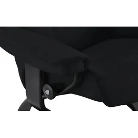 Stressless Relaxsessel Leder 88 x 103 x 78 cm Schwarz mit Hocker