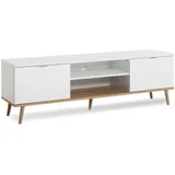 Hti-Living Göteborg TV-Board 160 x 40 x 51 cm Weiß Holz