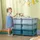 Homcom Schubladenschrank Kunststoff 37x56,5x75 cm blau 6 Schubladen