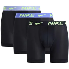 Nike Boxershorts unifarben schwarz/rosa XL 3er Pack