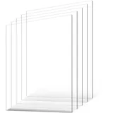 Vevor PET-/Plexiglasplatten, 5er-Set Kunststoffplatten, 610x914mm, 1mm dick, transparente, flexible Kunststoffplatten zum Basteln, Ersatzglas für Bilderrahmen, DIY-Displayprojekt, leicht zu schneiden
