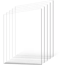 Vevor PET-/Plexiglasplatten, 5er-Set Kunststoffplatten, 610x914mm, 1mm dick, transparente, flexible Kunststoffplatten zum Basteln, Ersatzglas für Bilderrahmen, DIY-Displayprojekt, leicht zu schneiden