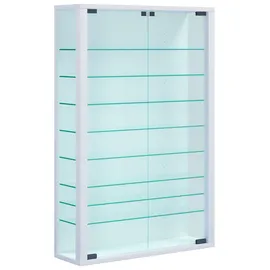 VCM Wandvitrine Vitrosa Mini 59 x 18 x 91,3 cm Weiß