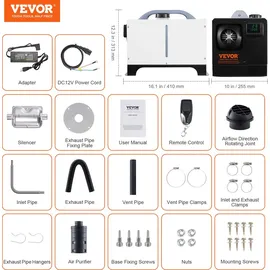 Vevor Diesel-Luftheizung 12 V 5-8 kW tragbar CYJRQW220V8KW86SCV2