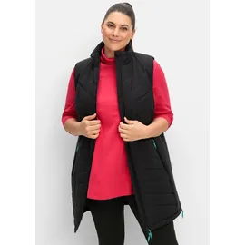 sheego Longweste in schwarz | Gr.: 50