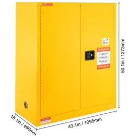 Vevor Sicherheitsschrank 128,7 L Stahl 1095 x 460 x 1273mm