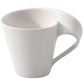 Villeroy & Boch NewWave Mokka-/Espressotasse, 80 ml, Premium Porzellan, Weiß