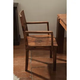 MASSIVMOEBEL24.DE Stuhl Sheesham 50,5x48,5x90 Sheesham life honey lackiert