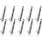 Vevor Übersteigschutz Zaunerhöhung 310 x 100 x 55 mm