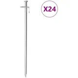 vidaXL Zeltheringe 24 Stk. 30 cm 8 mm Verzinkter Stahl