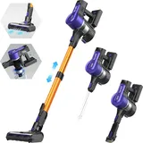 vacniq Akku Staubsauger, 35Kpa Staubsauger Kabellos mit Schnellladung 4.5H, mehrstufige Lärmreduktion, effizientes Filtersystem, ideal für Tierhaare,