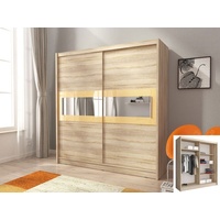 Feldmann-Wohnen Schiebetürenschrank Wiki Farbe & Maße wählbar beige 180 cm